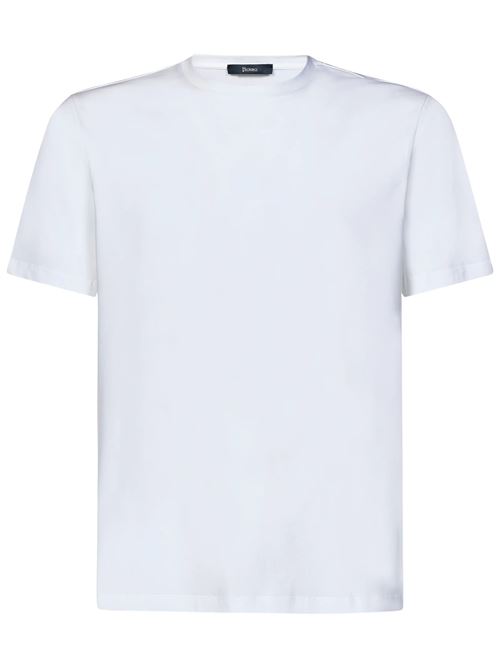 T-shirt in cotone stretch bianco Herno | JG000174U 520031000